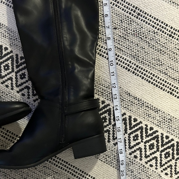 Massini Black Over the Knee Boots - Picture 4 of 6